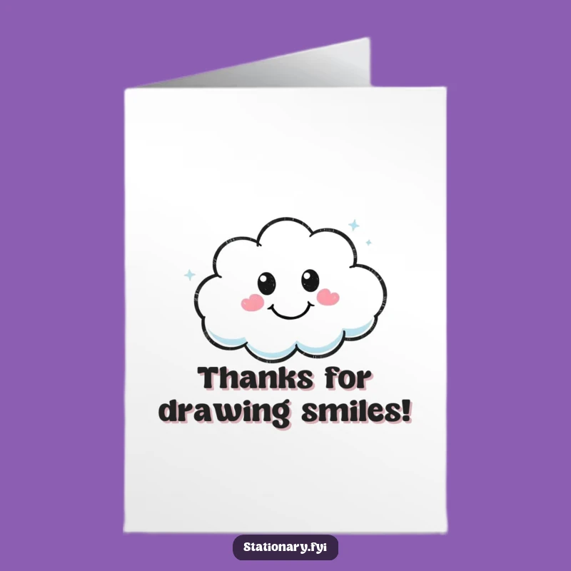 Free Printable Kawaii Marker Thank You Card - Drawing Gratitude, Downloadable Smiles!