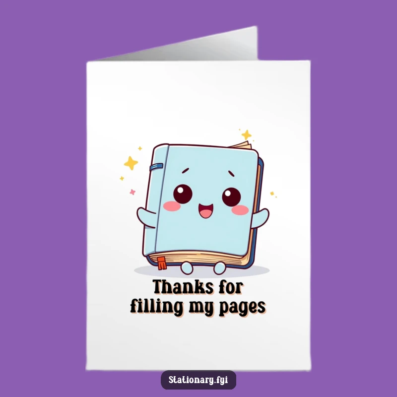 Free Printable Thank You Card: Joyful Notebook for a Heartfelt, Funny Appreciation