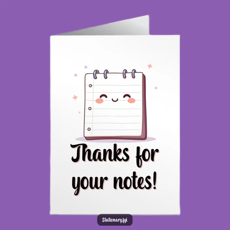 Free Printable Thank You Card: Grateful Notepad Breeze, Funny Downloadable Gift!
