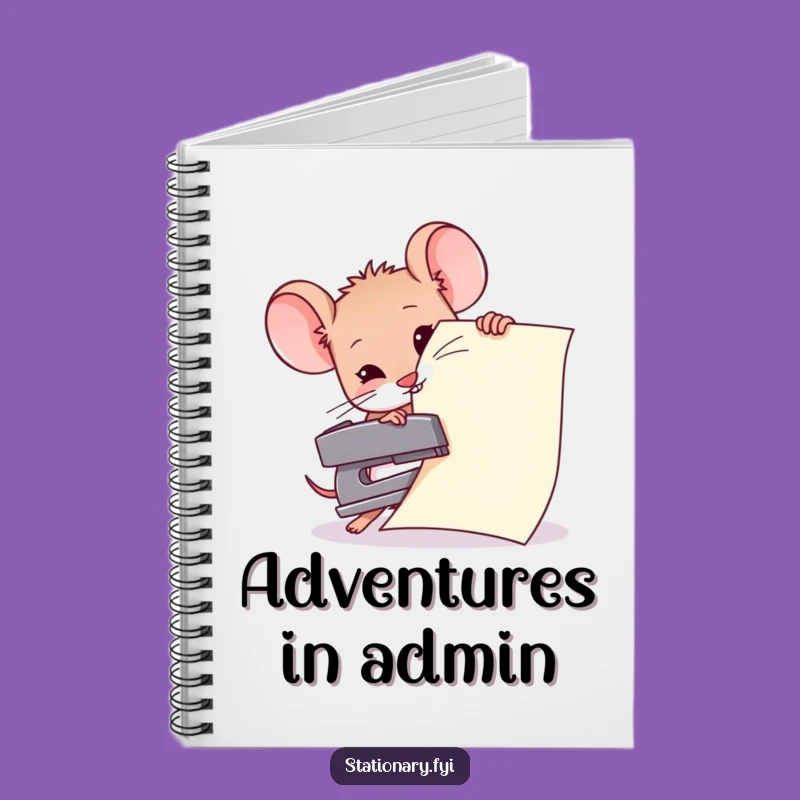 Funny Mouse Stapling Giant Paper Notebook, Jot Down Big Ideas Hilariously