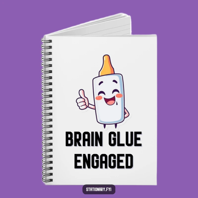 Funny Glue Stick Notebook: Stick Together Ideas with Giggles