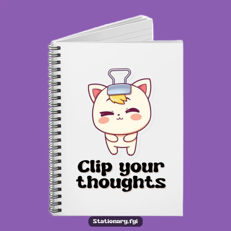 Funny Binder Clip Notebook: Clip Your Ideas with a Wink