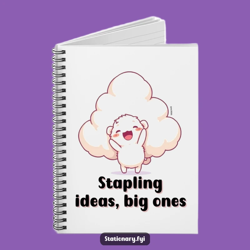 Funny Fuzzy Creature Notebook: Jot Down Ideas with This Hilarious Cloud Art