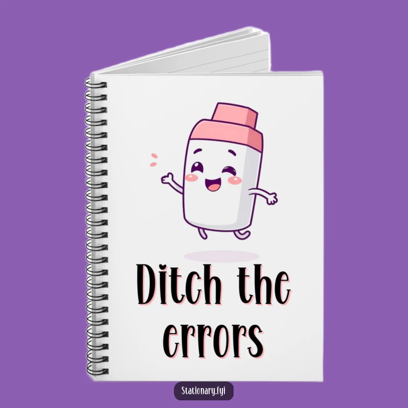Funny Giggling Eraser Notebook - Playful Bounce Journal for Funny Notes