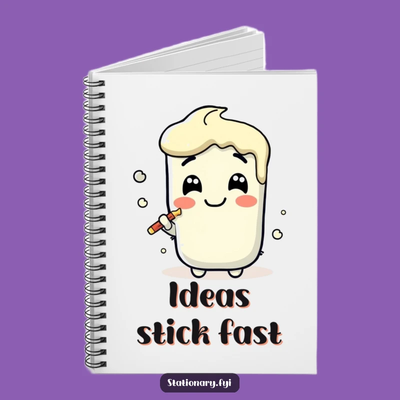 Funny Kawaii Glue Stick Notebook - Stick Your Ideas Together!
