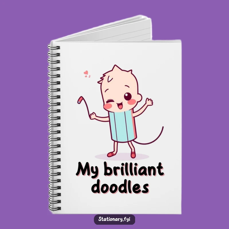 Funny Kawaii Pencil Notebook: Doodle Your Dreams, Creative Journal Funny Gift