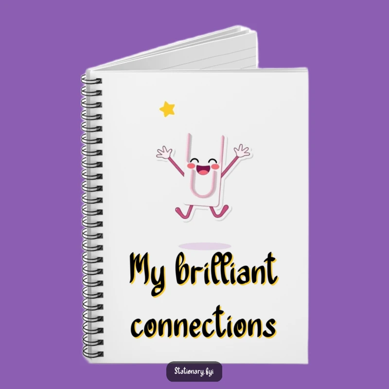 Funny Paperclip Jump Notebook: Jot Down Your Celebratory Ideas