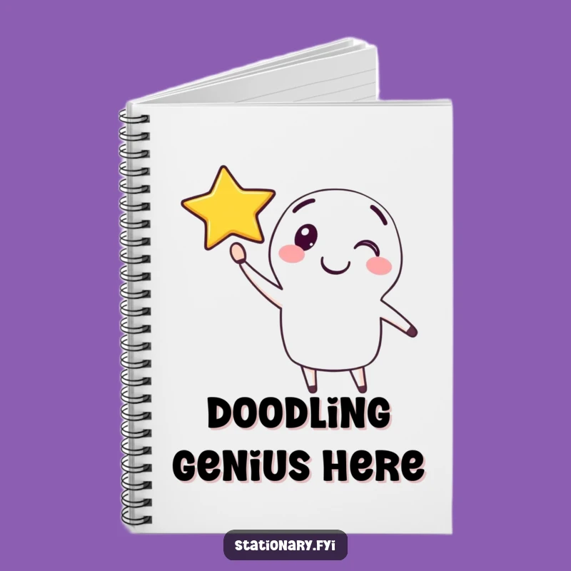 Funny Pen Notebook: Draw Your Ideas with a Smiling Star