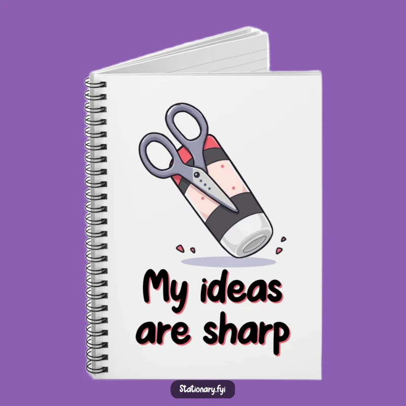 Funny Scissors Eraser Notebook: Hilarious Journal for Creative Notes