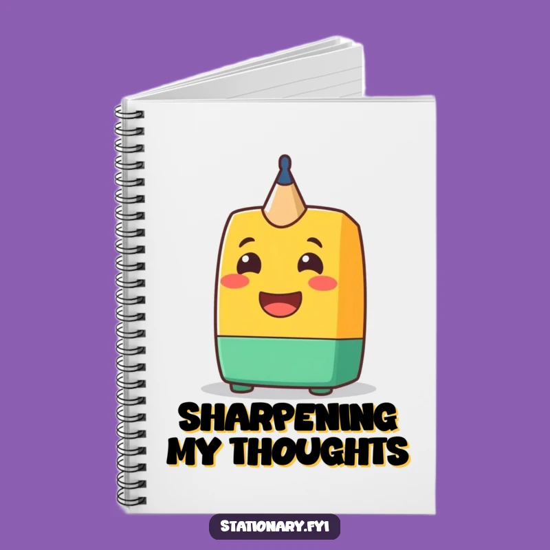 Funny Sharpener Grin Notebook: Jot Down Ideas with Cheerful Precision