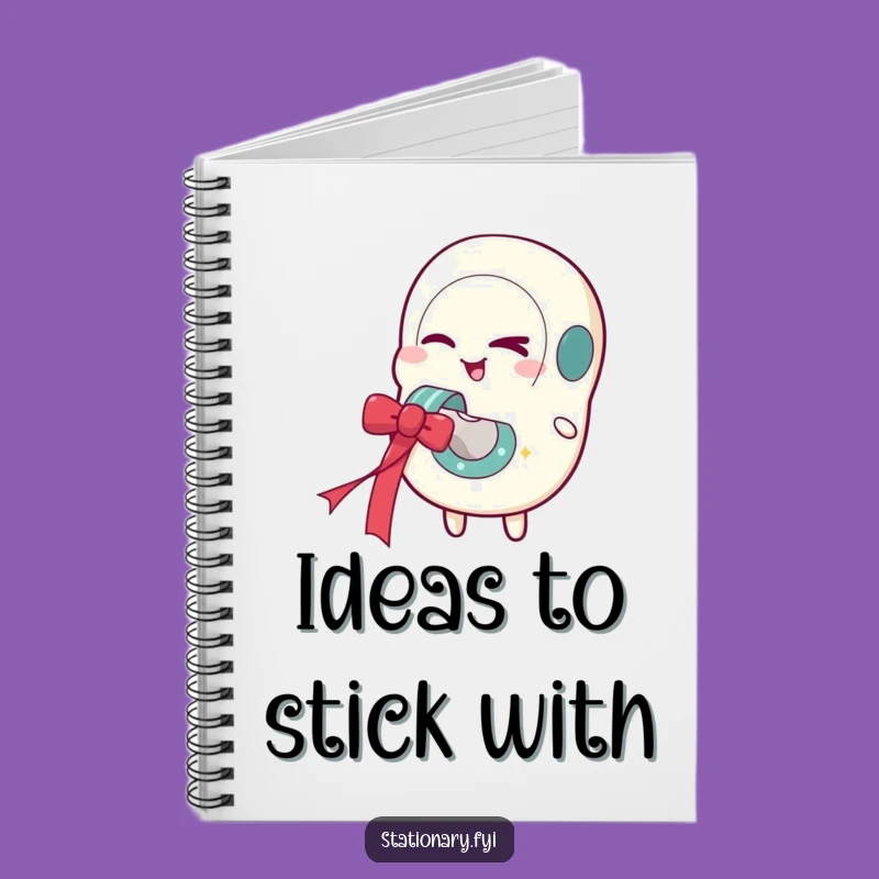 Funny Tape Dispenser Notebook: Winking Ideas, Festive Ribbon Notes, Gift
