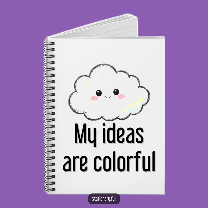 Funny Thoughtful Crayon Notebook Sketch Your Ideas With Artistic Flair