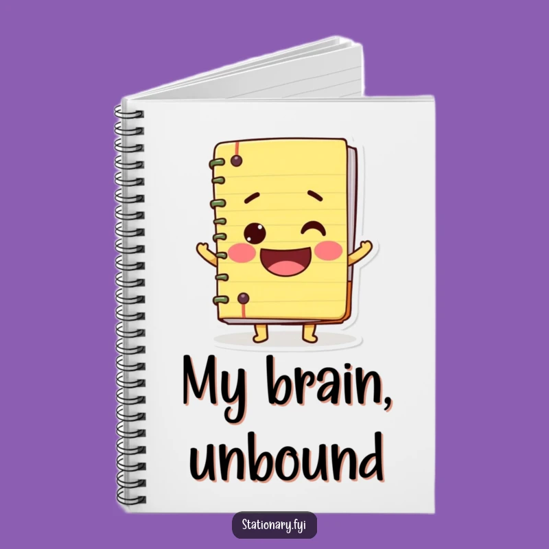 Funny Wobbly Notebook - Big Smile Journal for Happy Thoughts