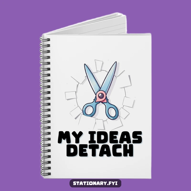 Funny Scissors Notebook - Jot Down Ideas with Playful Precision, Perfect Gift for Creators!