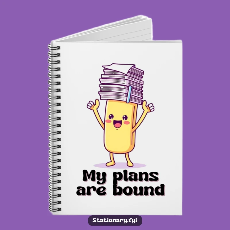 Funny Paperclip Notebook: Organized Thoughts, Perfect Office Gift