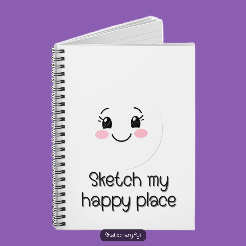 Funny Marker Happy Thoughts Notebook - Jot Down Smiles & Ideas