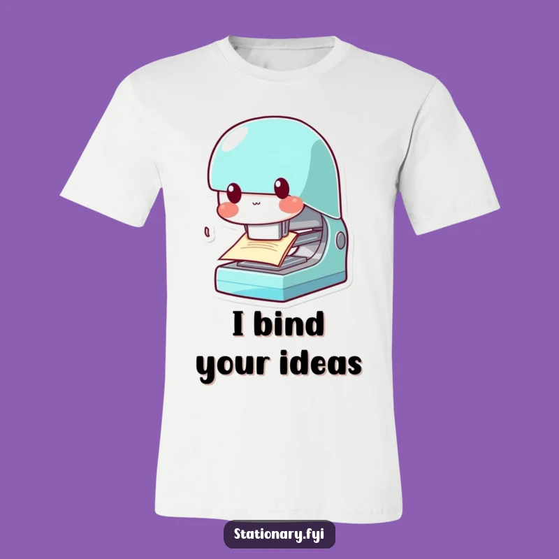 Funny Kawaii Stapler T-Shirt: Chomp & Conquer, Your Determined & Humorous Tee