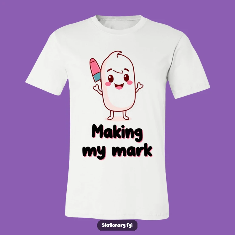 Funny Marker T-Shirt, Bouncing Line Tee, Creative Expression Gift