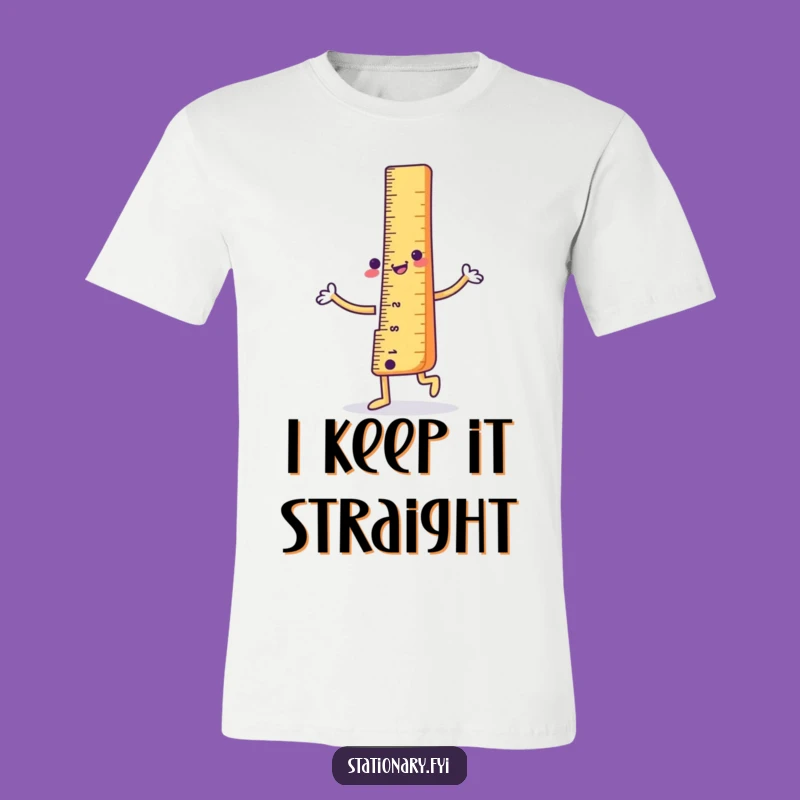 Funny Ruler Dance T-Shirt: Straighten Up and Laugh in Style