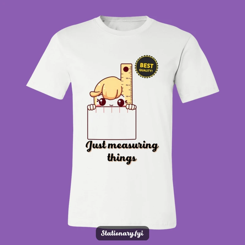 Funny Shy Ruler T-Shirt: Express Your Introverted Side with Humor!