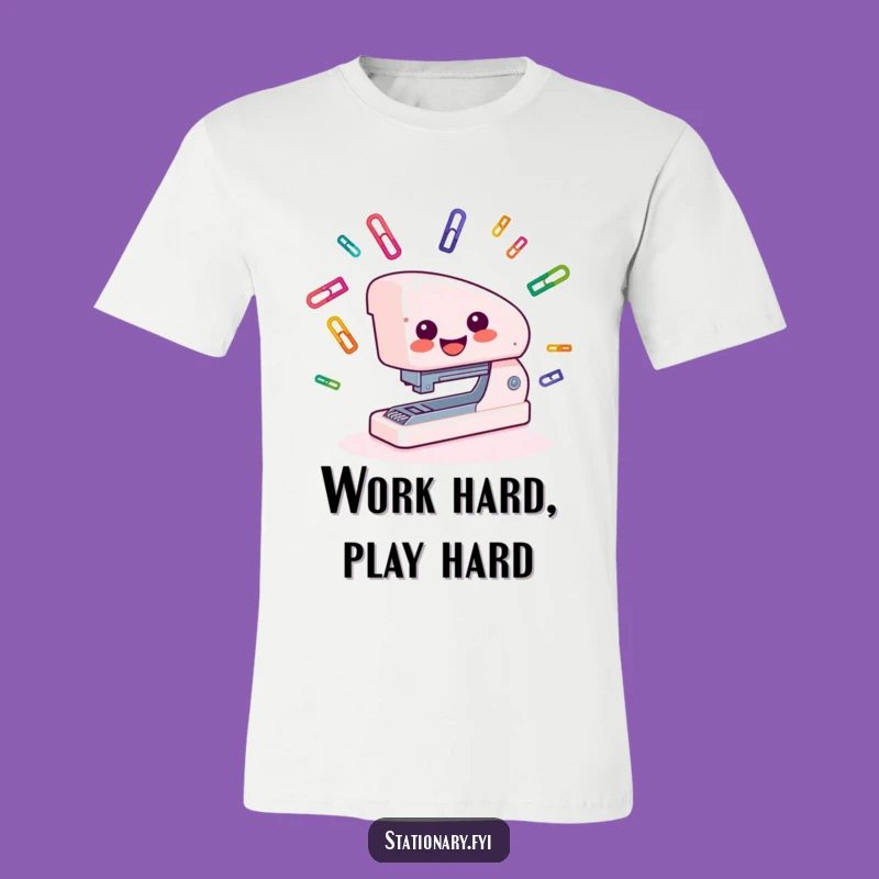 Funny Stapler Juggling T-Shirt: Show Off Your Multitasking Skills Hilariously!