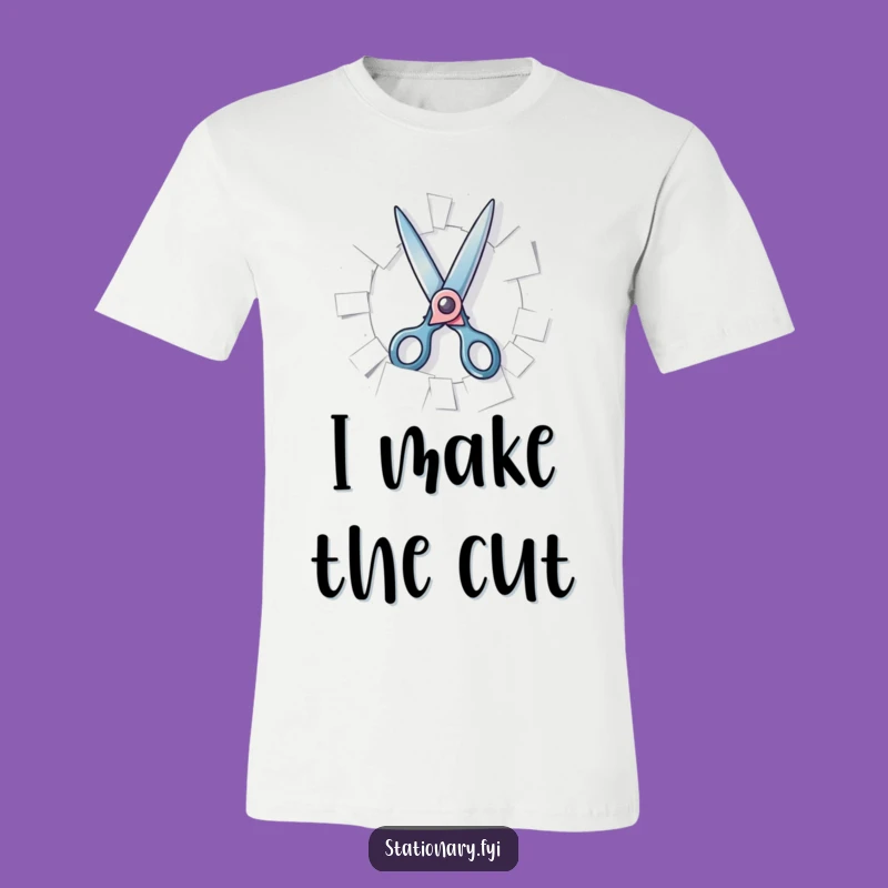 Funny Scissors T-Shirt - Wear Your Playful Cutting Spirit, Great Hilarious Gift for Crafters!