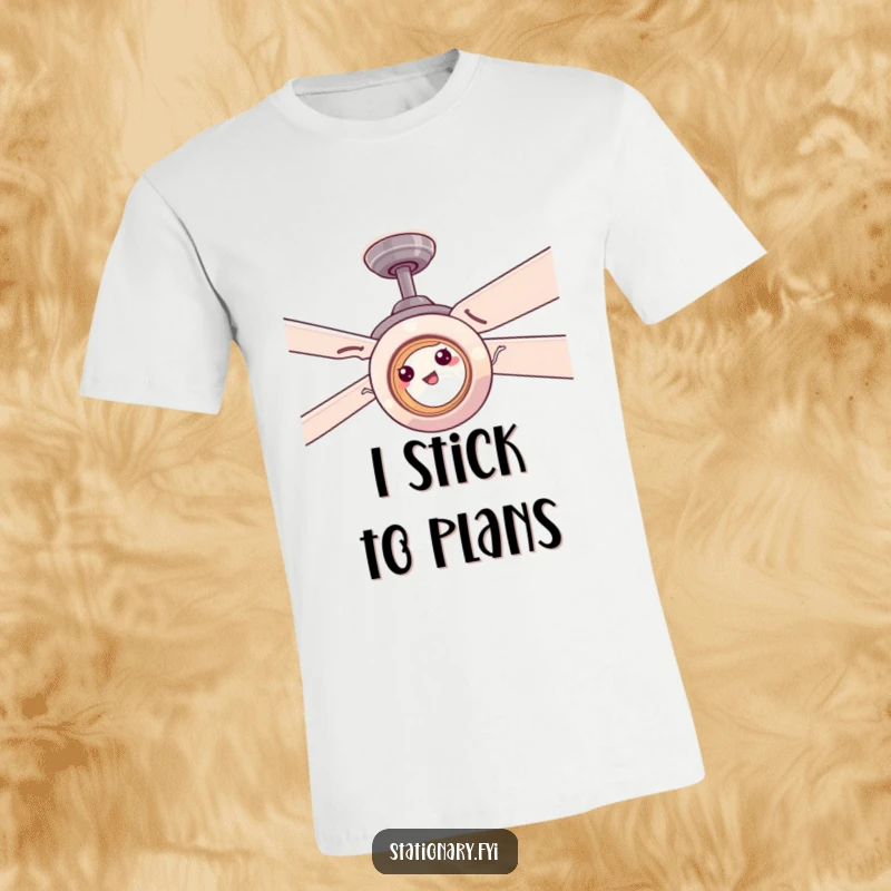 Funny tape roll stuck on a ceiling fan, a humorous depiction of office chaos and relatable struggles.