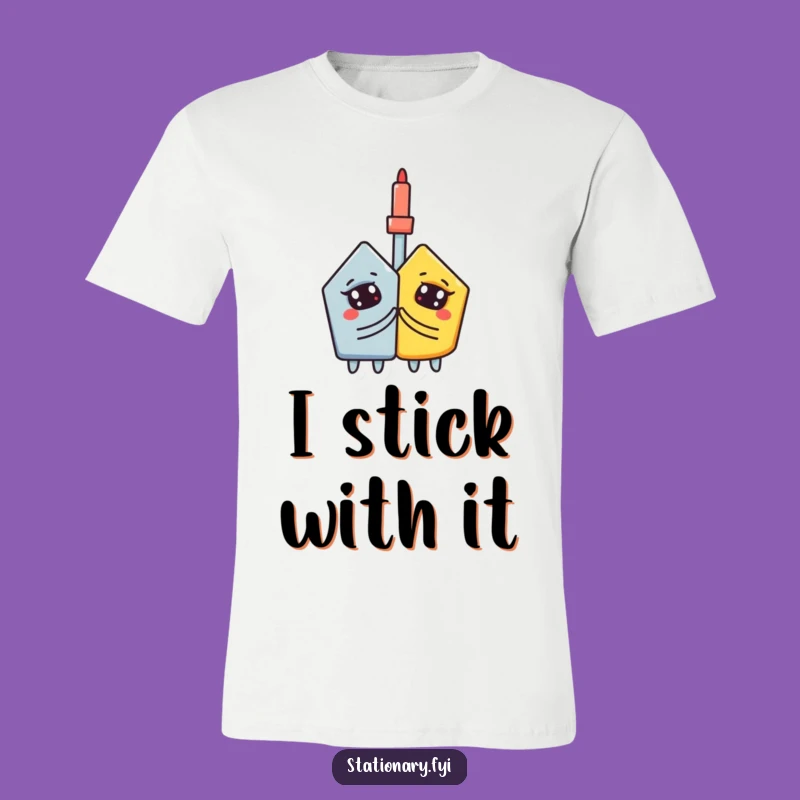 Funny Glue Stick T-Shirt: Unite Your Style with this Curious Art