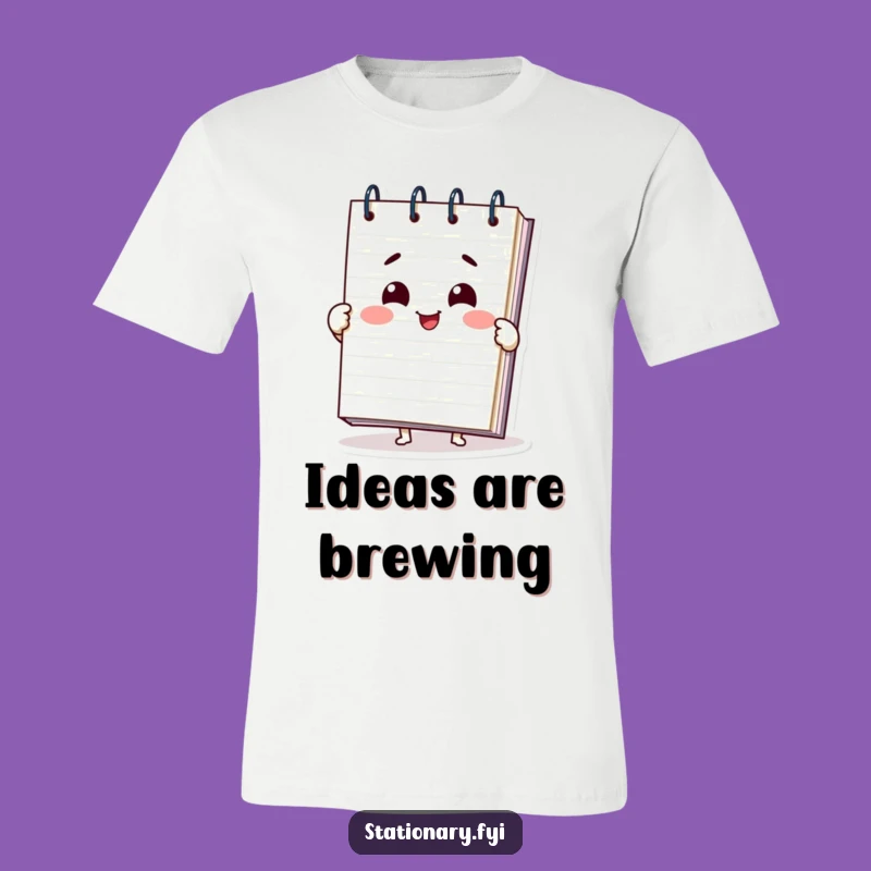 Funny Notepad T-Shirt: Wear Your Delightful Ideas with Pride