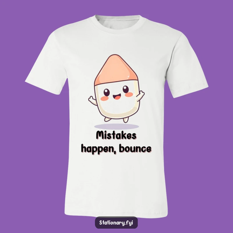 Funny Kawaii Eraser T-Shirt: Bouncing with Joy, Your Go-To Playful Tee