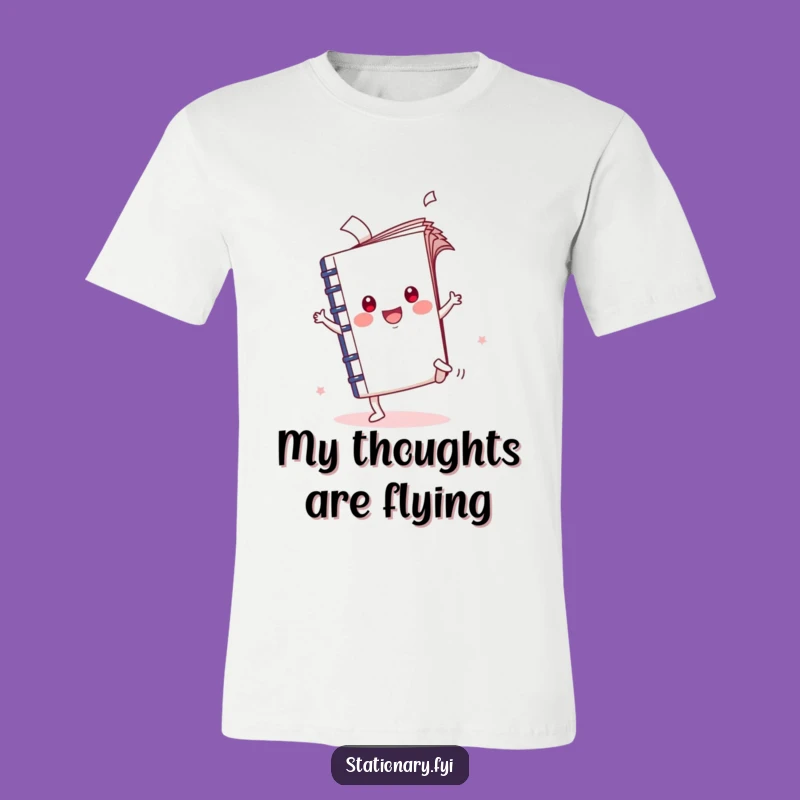 Funny Kawaii Notebook Cartwheel T-Shirt - Unleash Your Inner Expression!