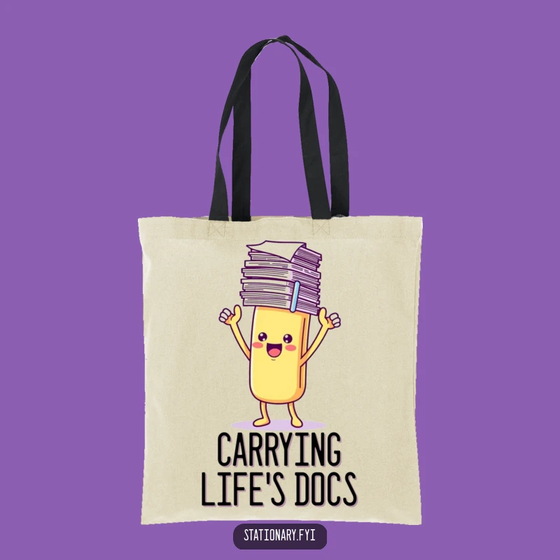 Funny Paperclip Tote Bag: Triumphant Paper Holder, Practical Funny Gift