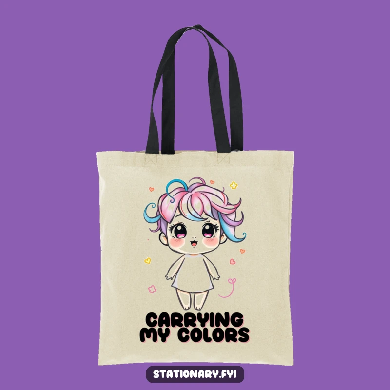 Funny Marker Swirls Tote Bag: Carry Your Art, Colorful Style Gift