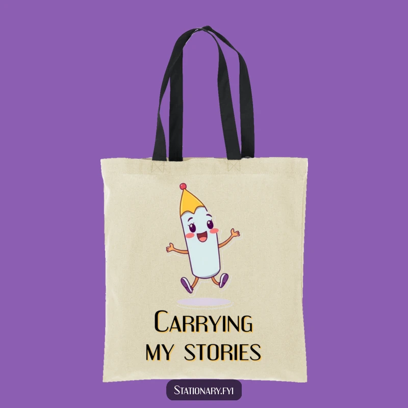 Funny Cheerful Pen Tote Bag: Carry Your Creativity, The Perfect Funny Gift