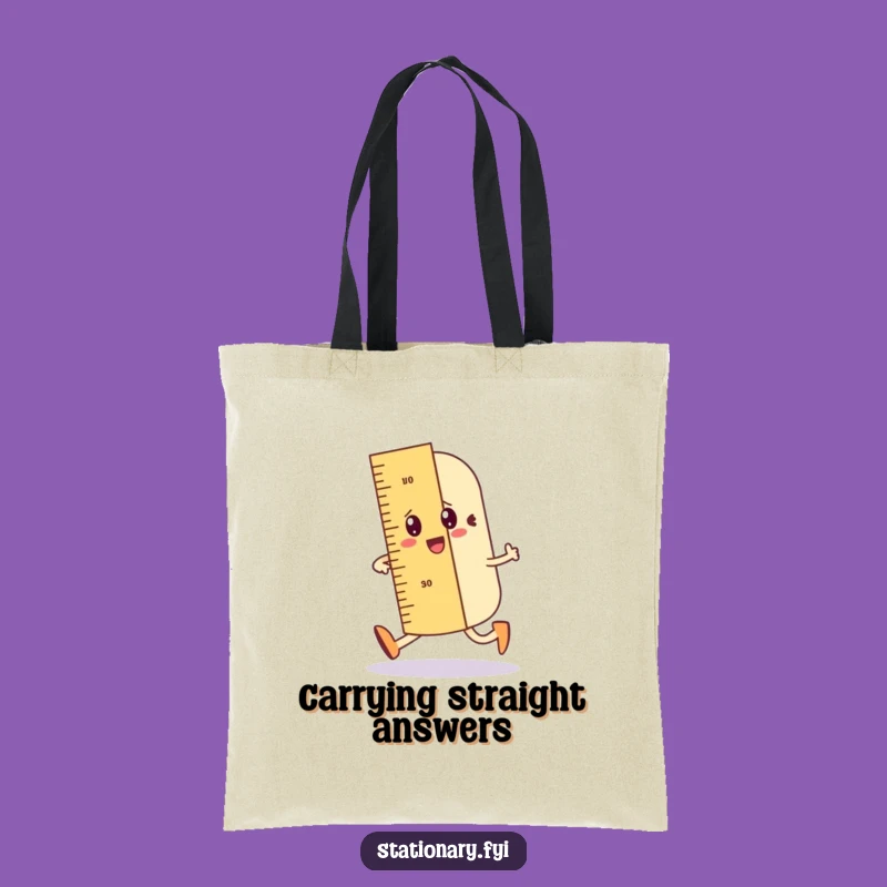 Practical Funny Ruler Tote Bag: The Ideal Gift for Organized Journeys