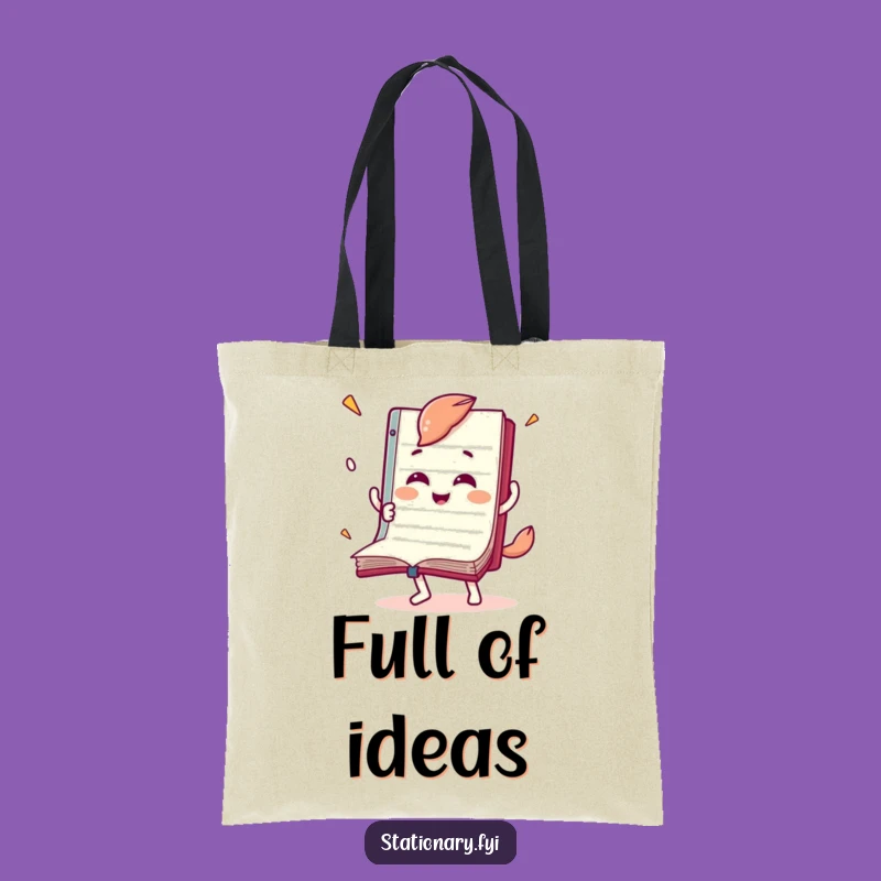 Funny Notebook Tote Bag: Carry Your Books, Fast Reader Style Gift