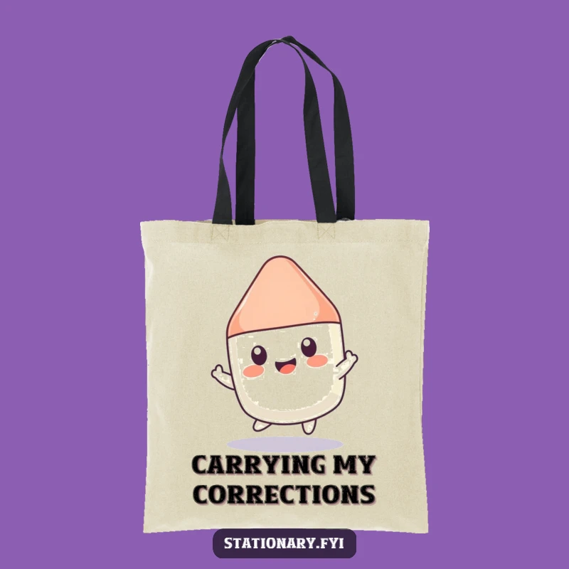 Funny Kawaii Eraser Tote Bag: Carry Your Fun, Practical & Playful Gift