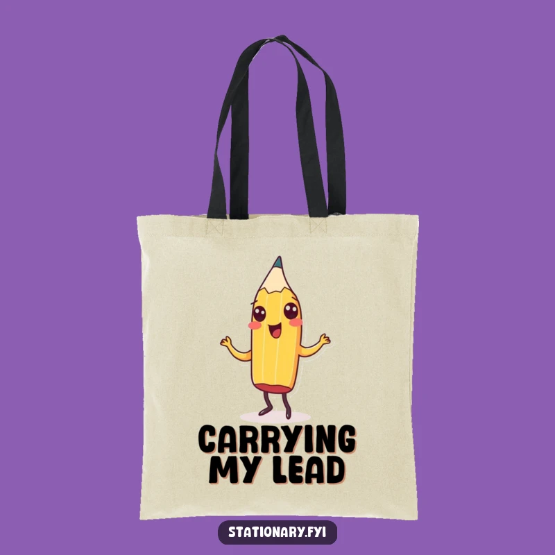 Funny Pencil Jig Tote Bag - Carry Your Essentials with Hilarious Artistic Flair, Perfect Gift!