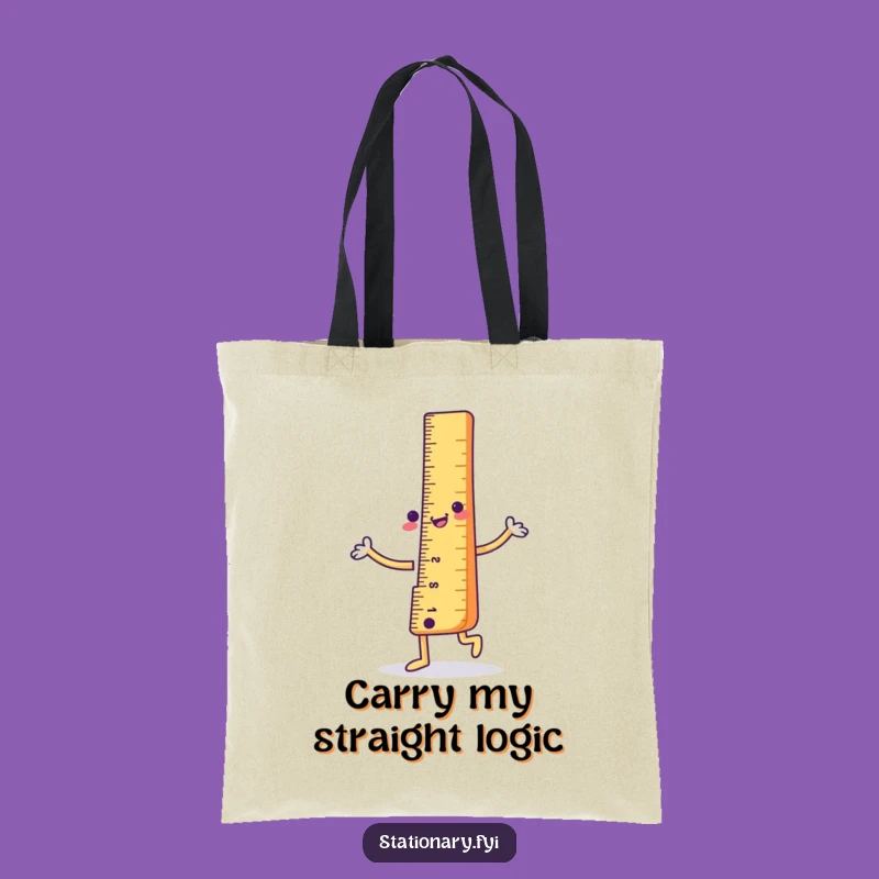 Funny Ruler Dance Tote Bag: Carry Your Essentials with Straight-Up Style