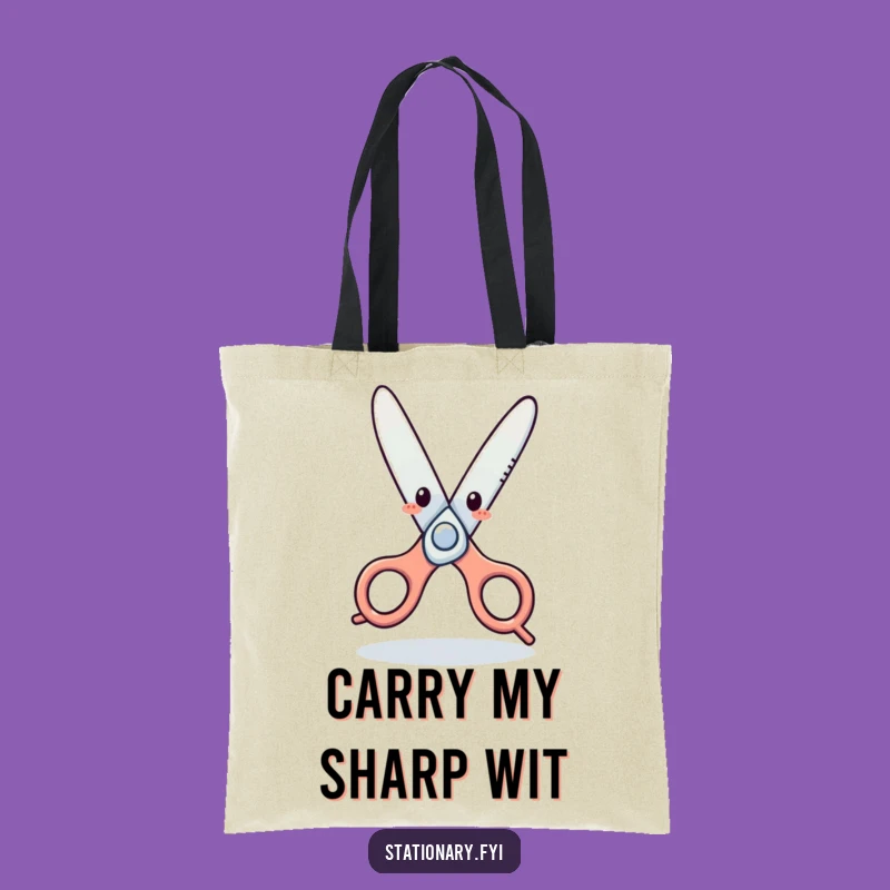 Funny Scissors Dance Tote Bag: Carry Your Laughs in Style