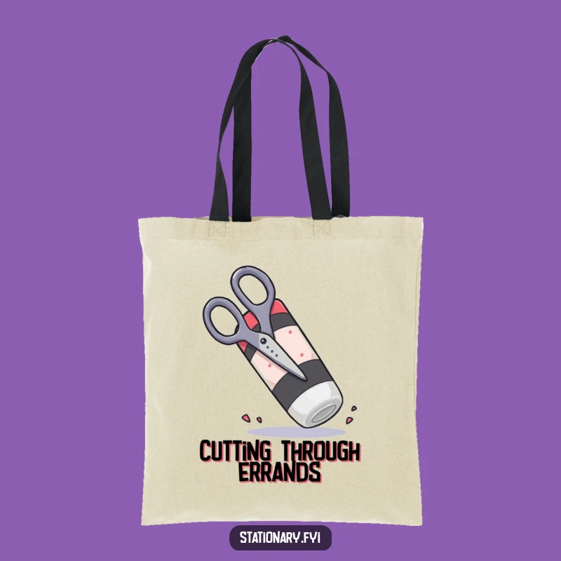 Funny Scissors Eraser Tote Bag: Carry Your Laughs with This Stationery Accessory