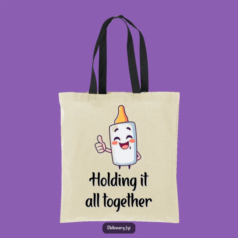 Funny Glue Stick Tote Bag: Carry Your Supplies with Giggles
