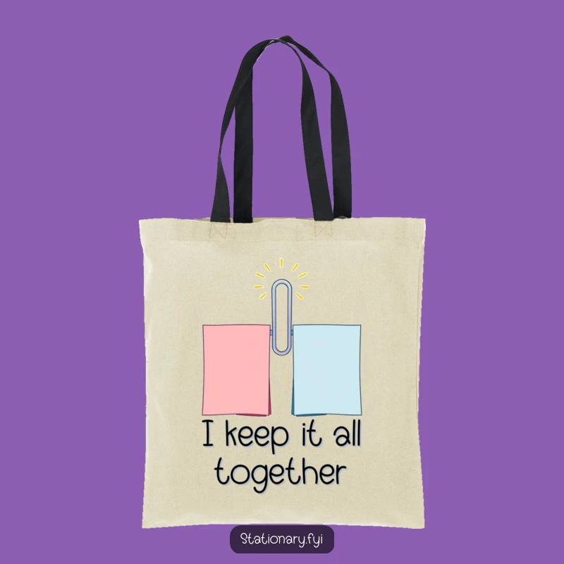 Funny Paperclip Tote Bag: Hilarious Office Accessory for Carrying Your Laughs