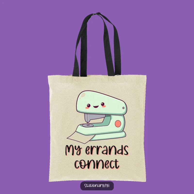 Funny Stapler Tote Bag - Carry Your Essentials with Energetic Flair, Perfect Gift for Organizers!