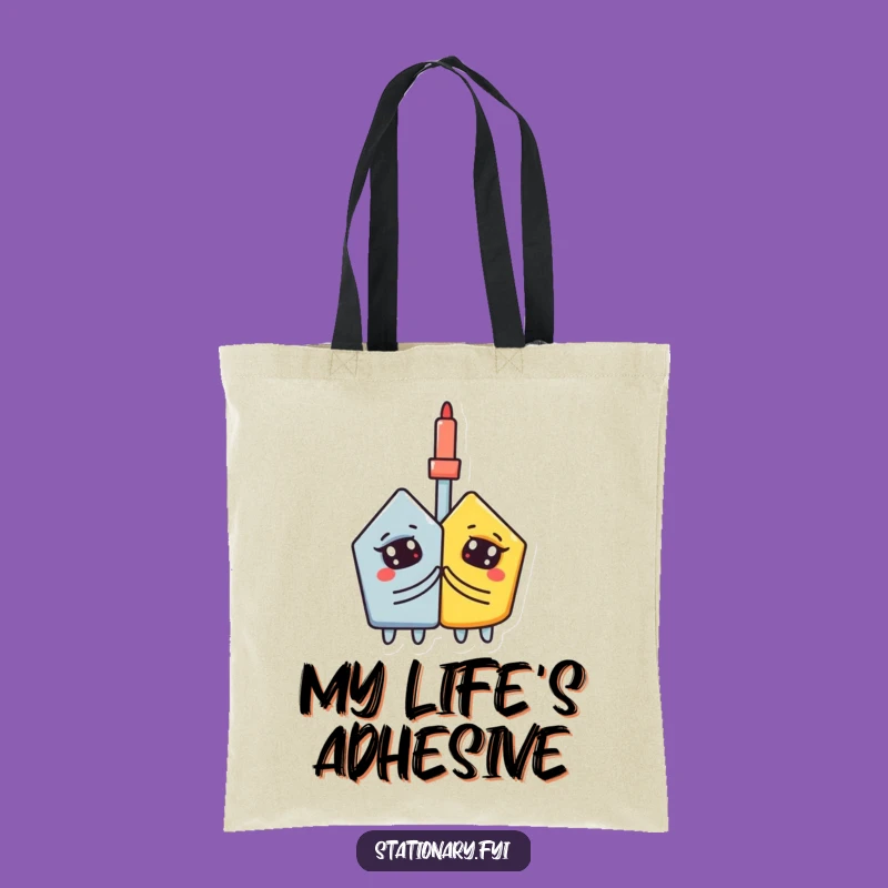 Funny Tote Bag: Carry Connections with a Glue Stick & Shapes