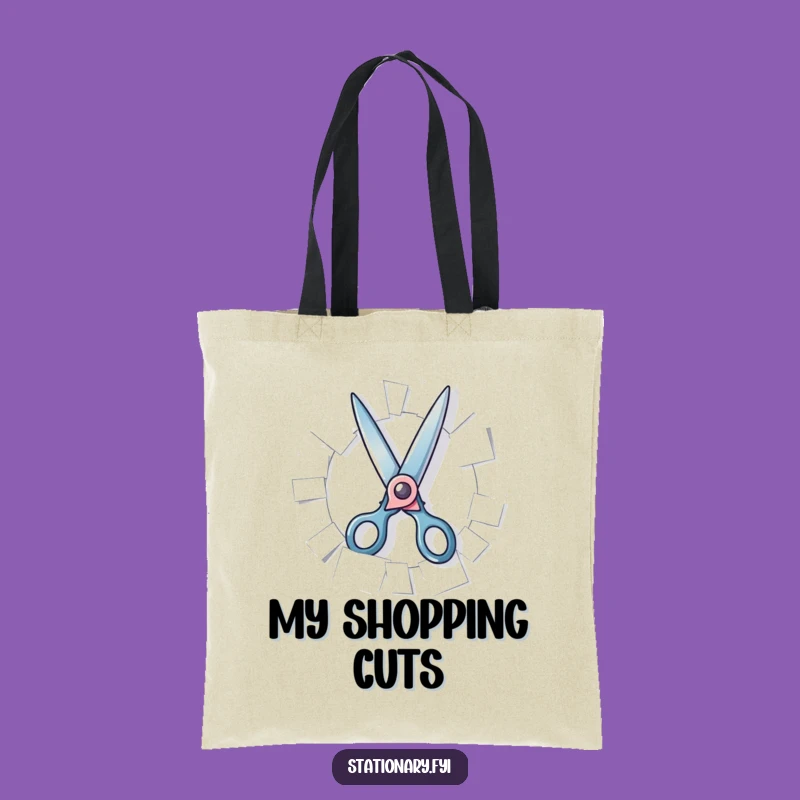 Funny Scissors Tote Bag - Carry Your Projects with Playful Flair, Perfect Gift for Crafters!